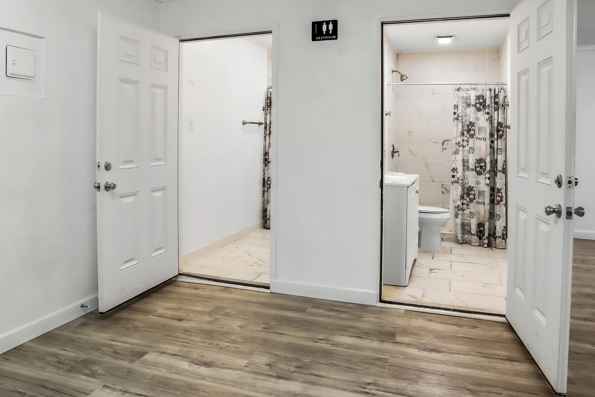 Remodeled community bathroom