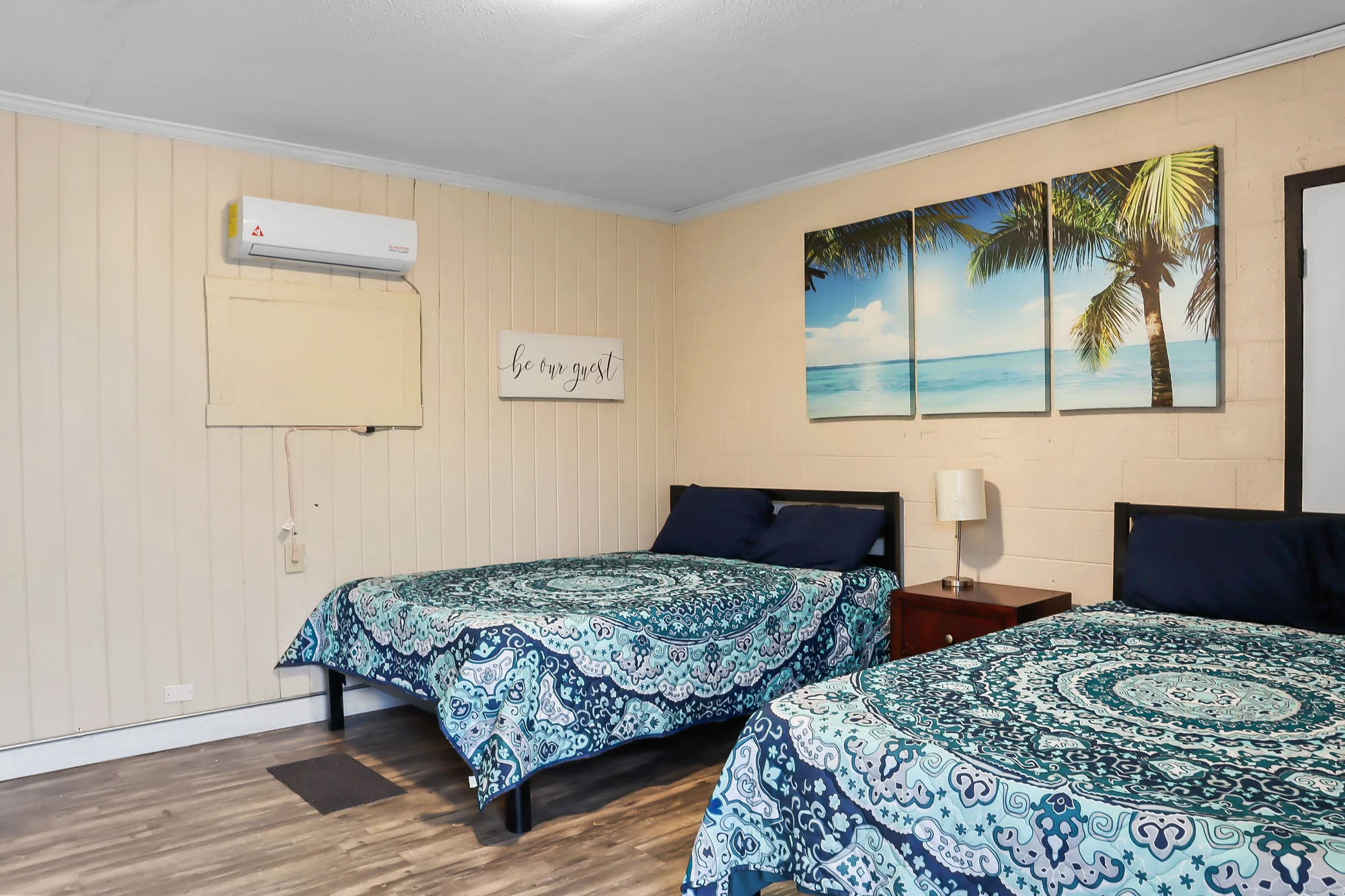 Double occupancy motel room