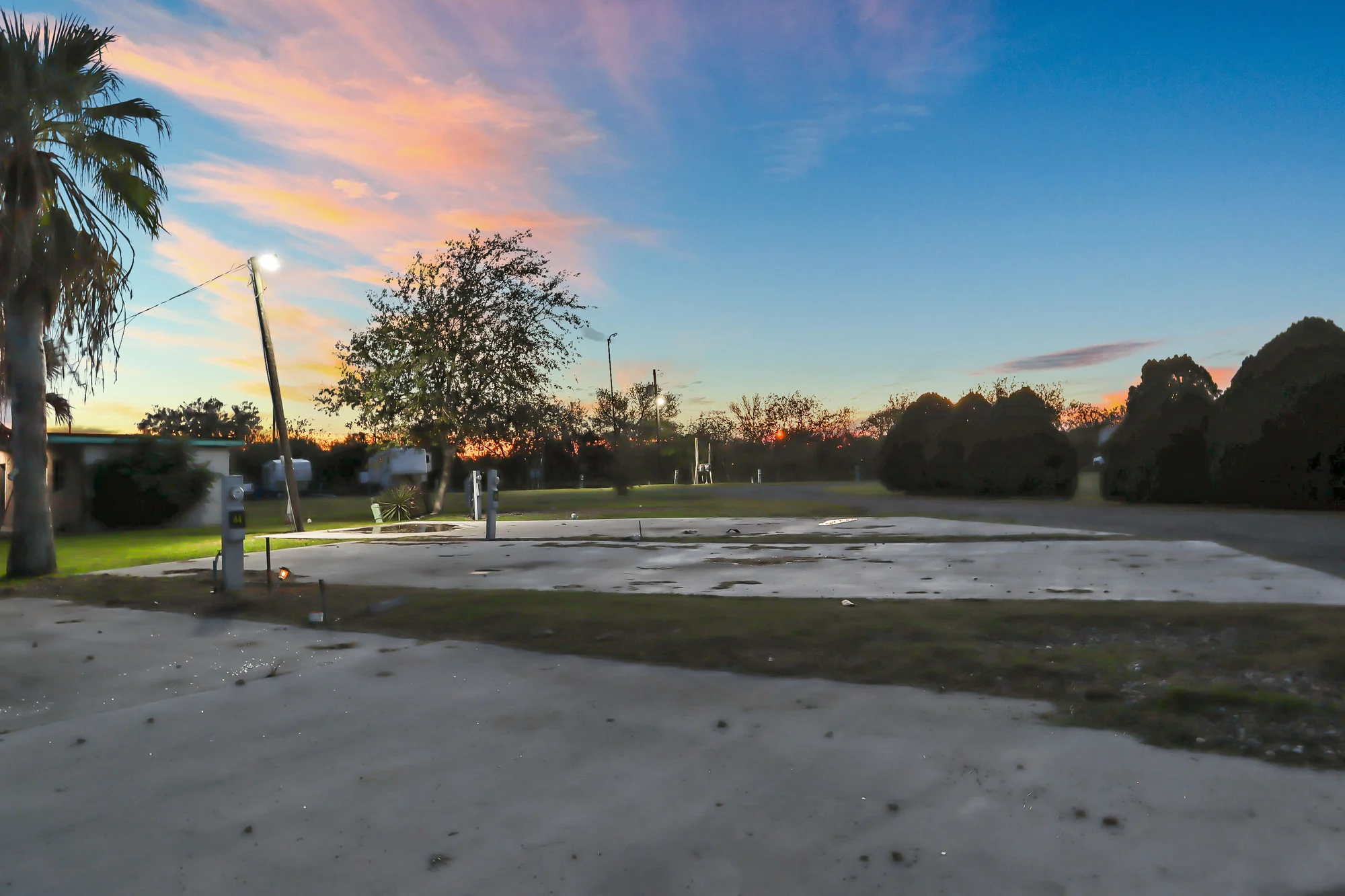 Shaded RV site